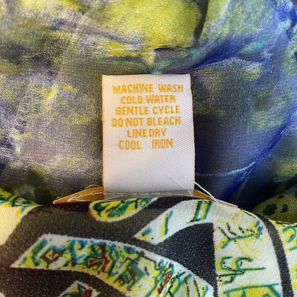 Klozlyne Anthropologie multi-pattern tiered mini dress S - Picture 9 of 9